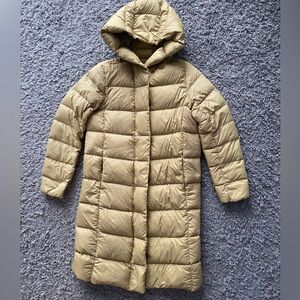 H&M Long Beige Down Puffer Coat